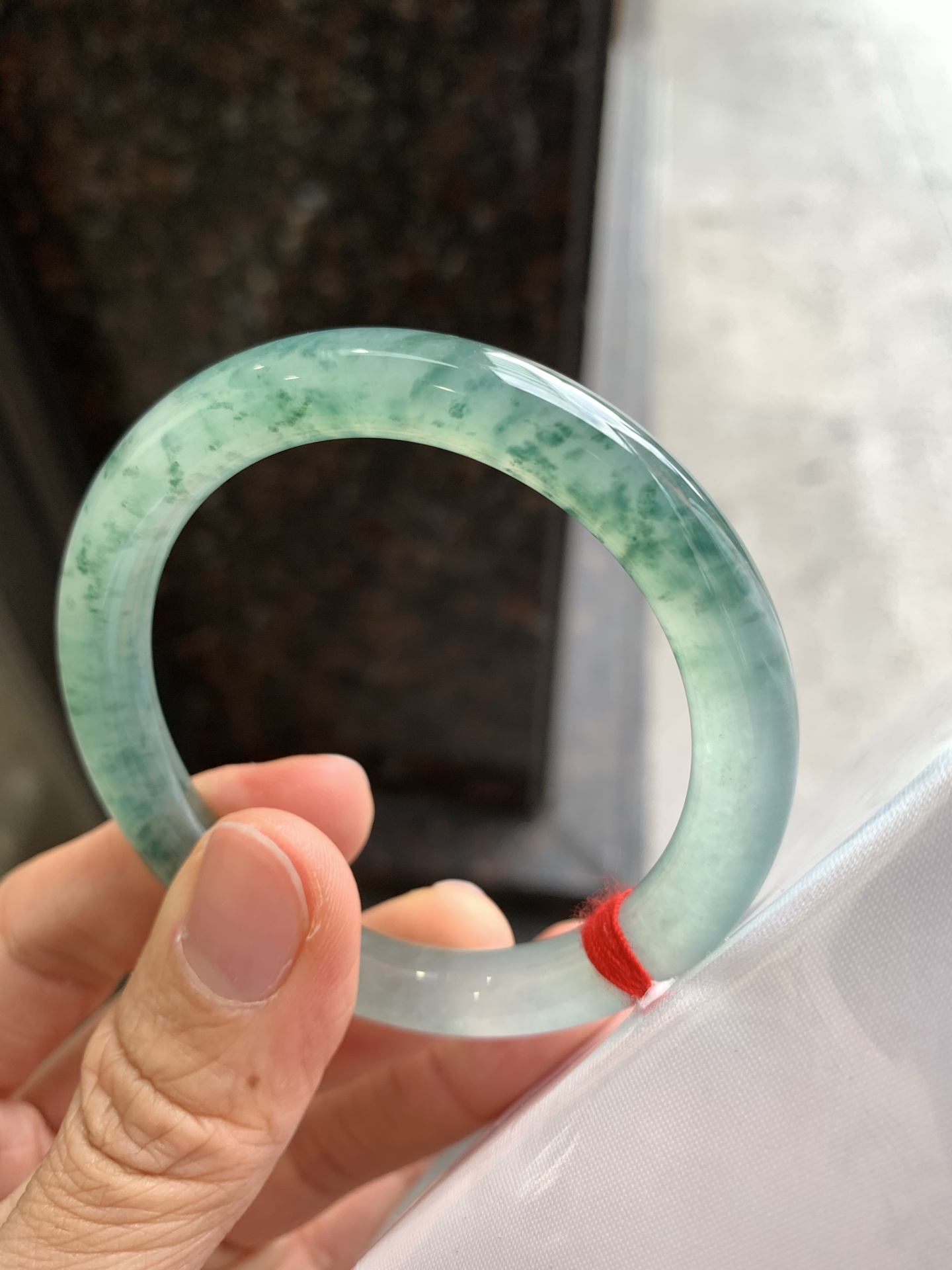 圆条冰飘花 无裂 尺寸：52/8 冰润