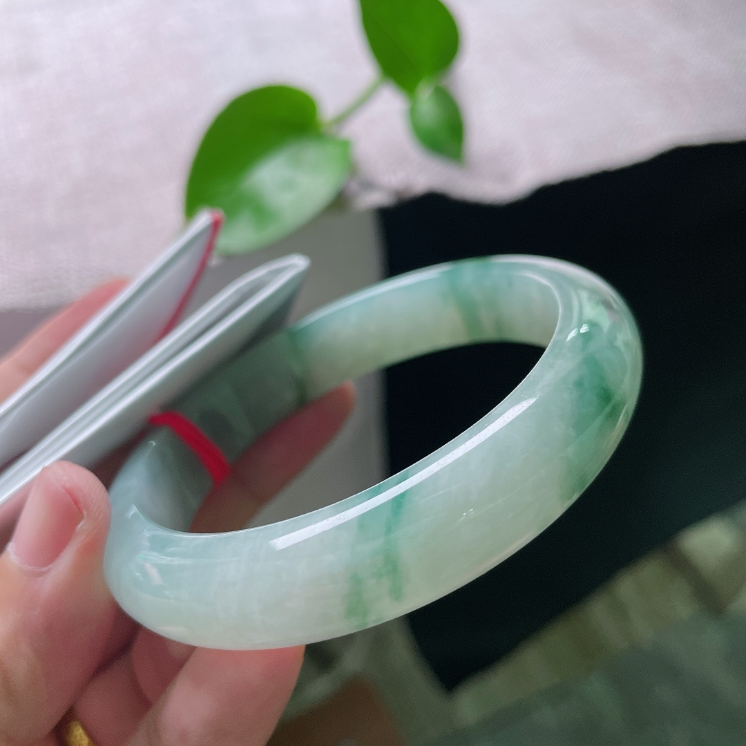 60/13.3/8.3飘花正圈，大圈口，水头好，种老，花影摇曳，灵动飘逸，无裂，ss54245a