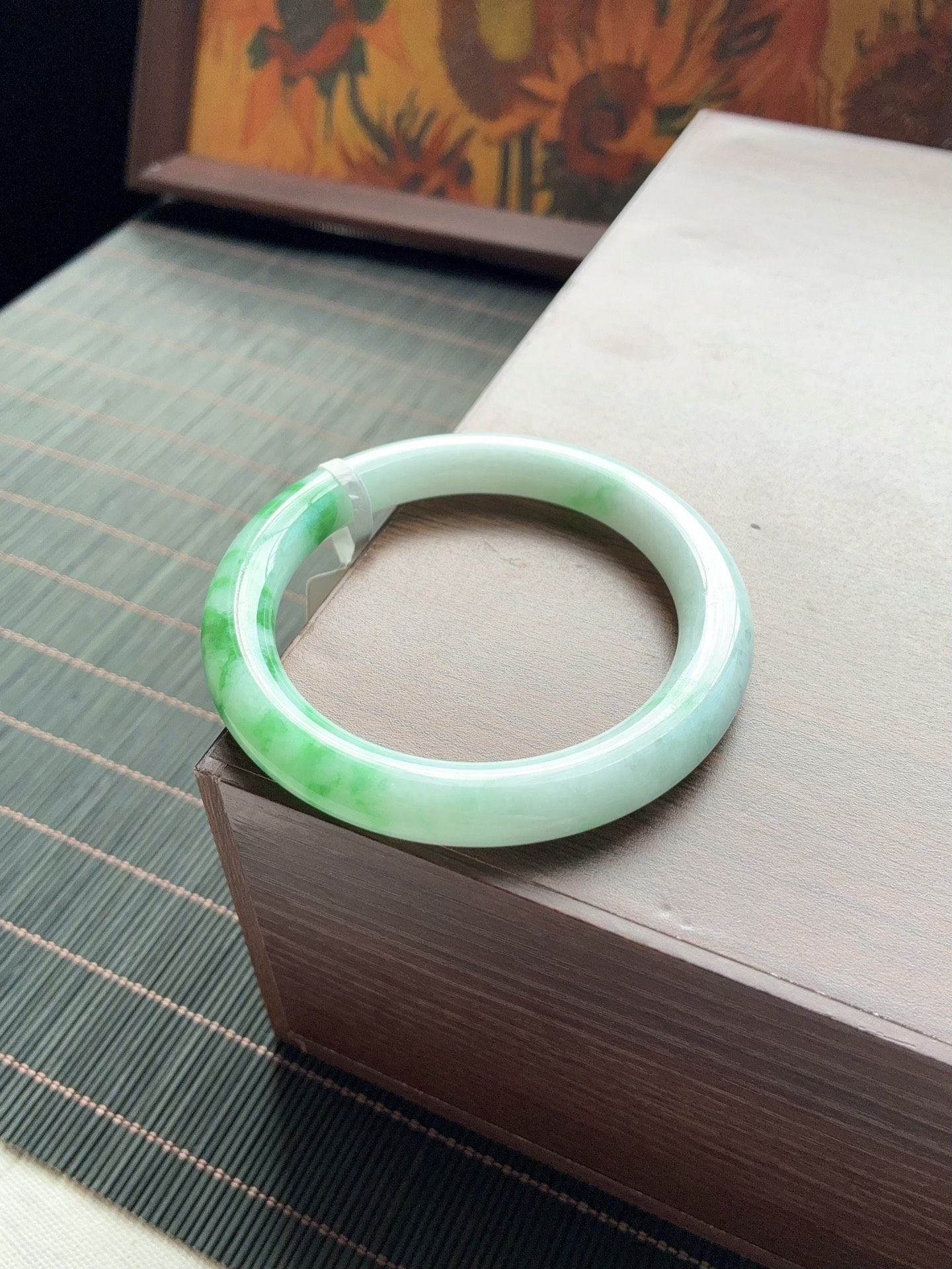 阳绿白底青圆条成品 A913-1 ⭕️56.5-9.2-9.8
