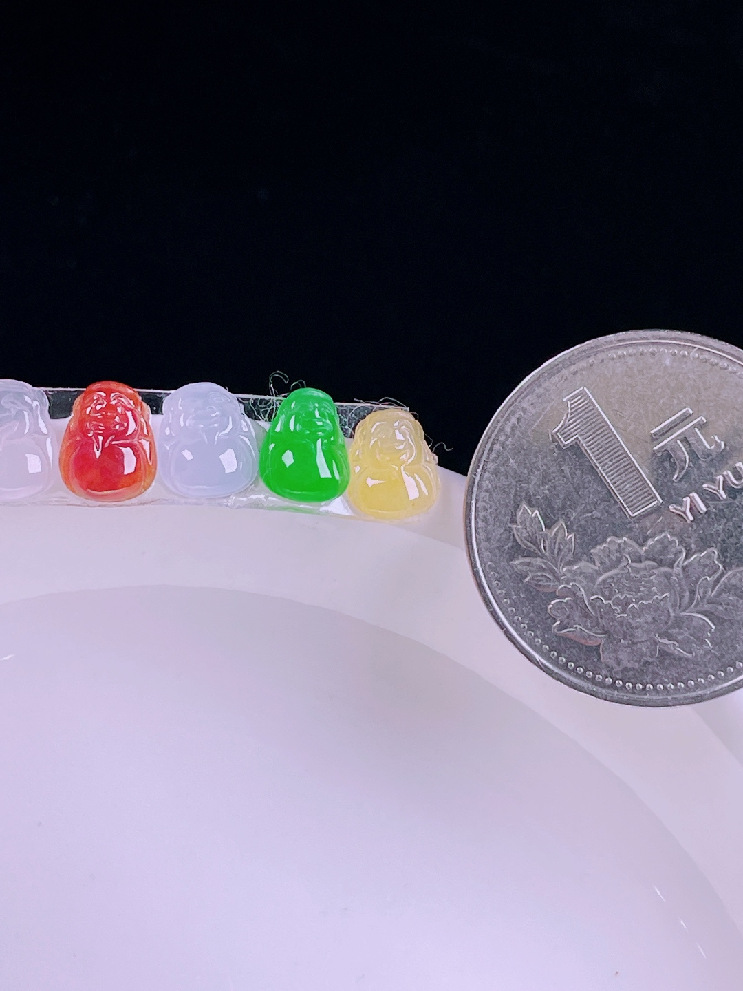 ️多彩财神裸石，老种起光，细底通透，尺寸：8/7.2/3mm0620