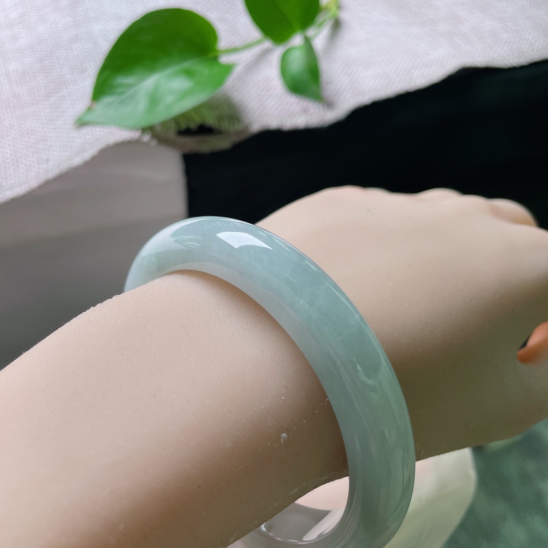 蓝底正圈，水润细腻，大圈口，清润自然，温馨怡人，无裂，ss54910a