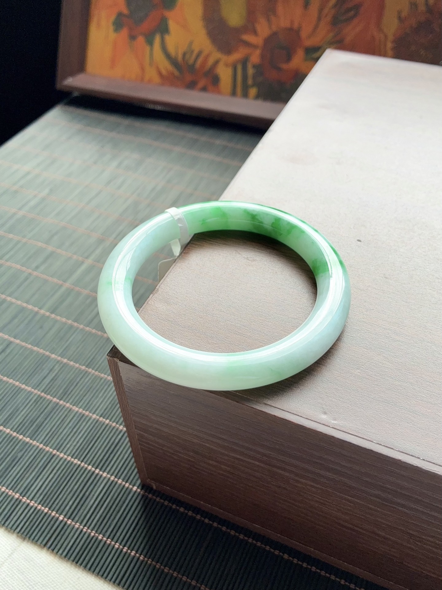 阳绿白底青圆条成品 A913-1 ⭕️56.5-9.2-9.8