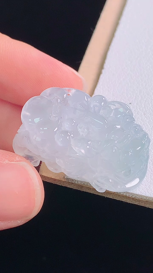 ️冰种貔貅，无裂，尺寸:27.8-16.1-12.5mm