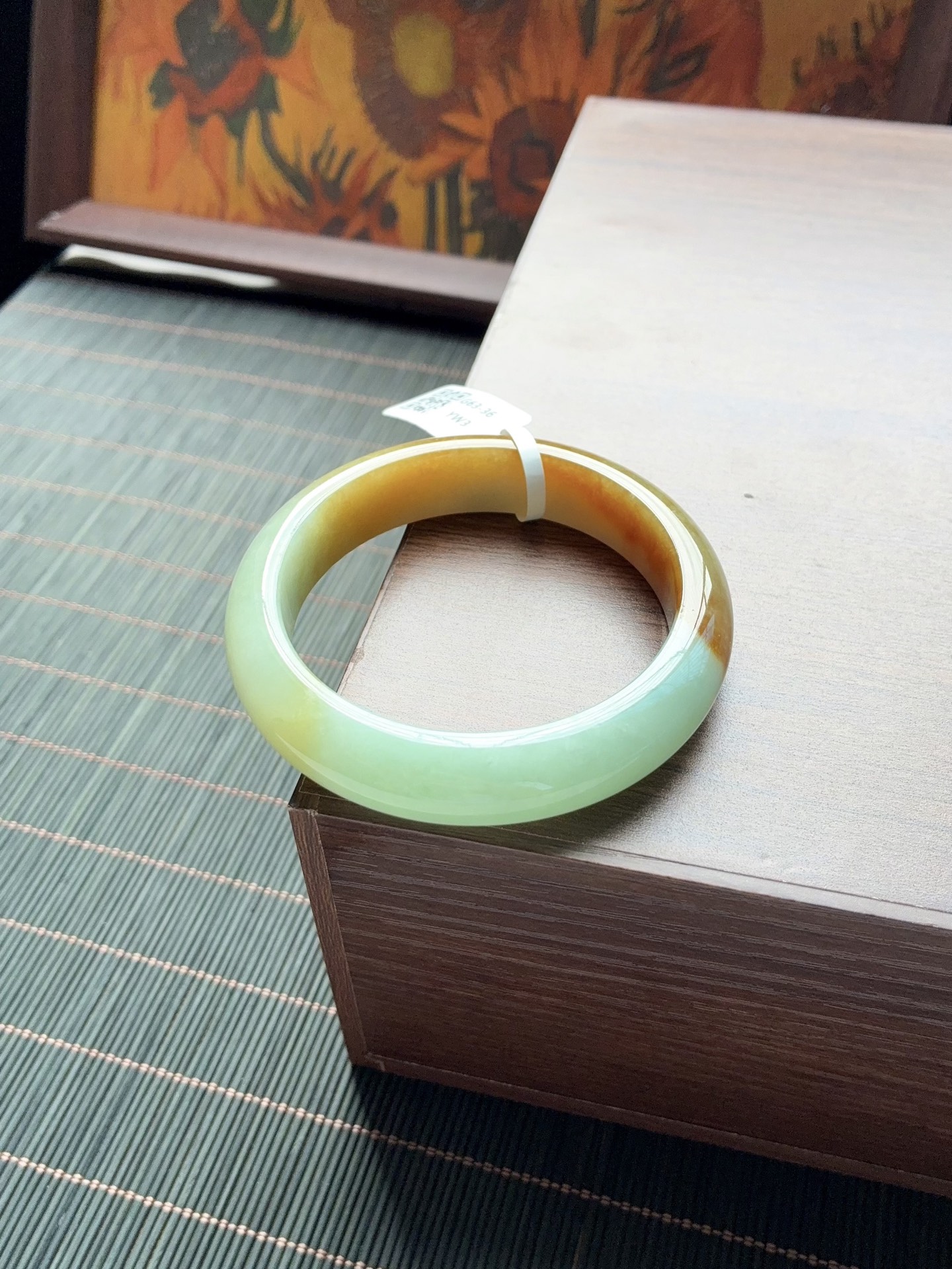 黄翡半山水黄加绿正圈成品 G63-36 ⭕️56-13.5-8.5