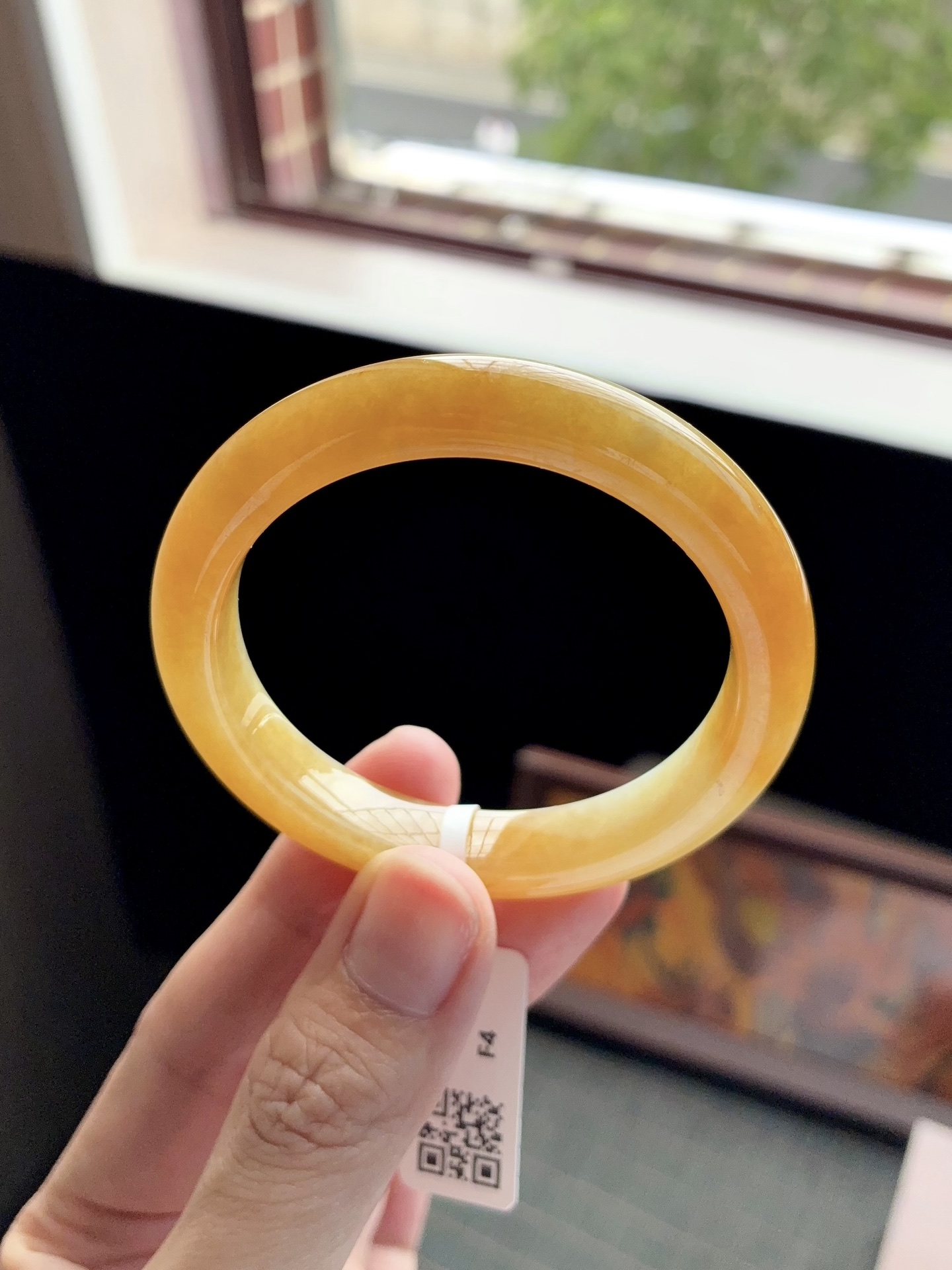 小圈口冰黄翡正圈成品 G1111-12 ⭕️51-9.8-8