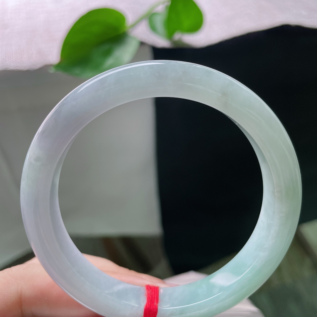 淡绿淡紫正圈，双色碰撞，别有韵味，水头好，种老，无裂，ss55207a