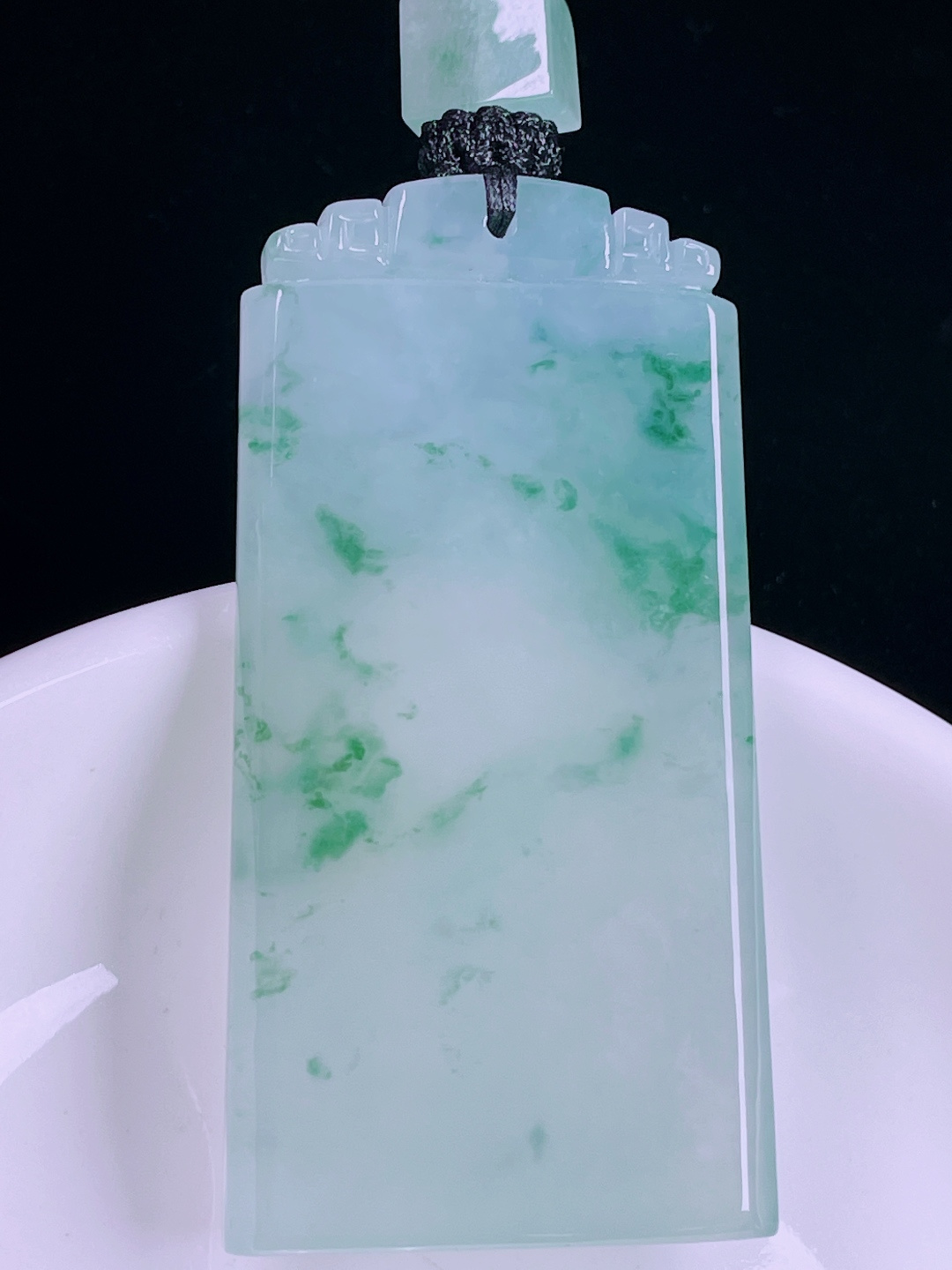️飘花无事牌，老种起光，细底通透，尺寸：59.4/30.4/6.3mm0621