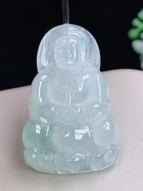 冰种观音，无裂，尺寸35.4-21.7-5.9mm，L21apts