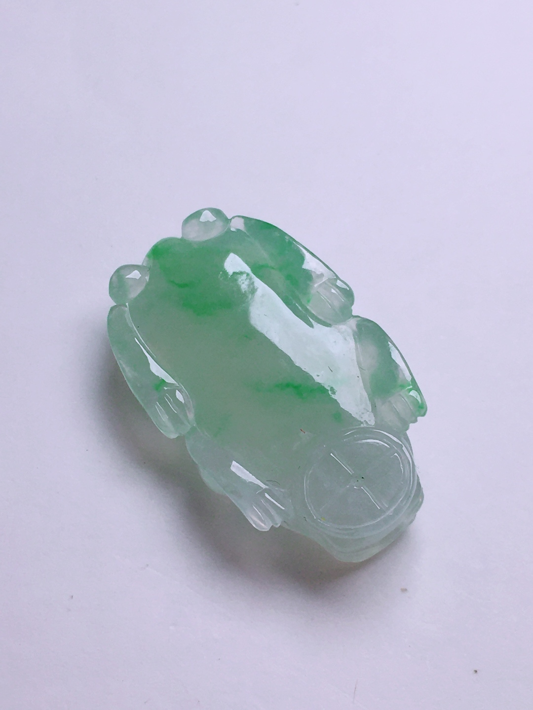 ️绿貔貅吊坠，晶莹剔透，新颖时尚，无裂，30-17.5-7.8