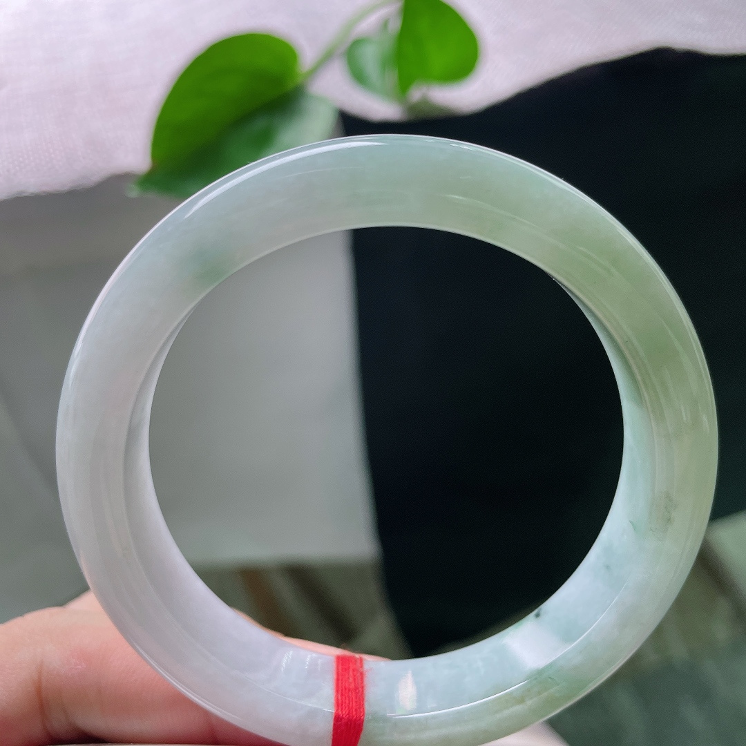 57.6/12.4/8.4油青正圈，水润细腻，沉稳贵气，清雅，温柔，乌鸡，无裂，ss52227a