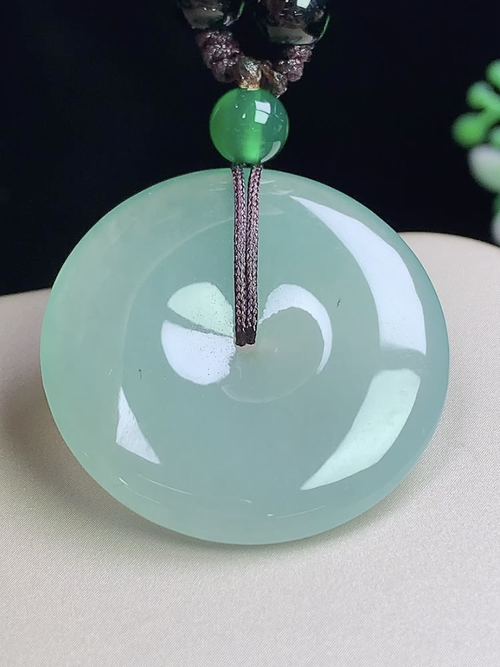冰晴平安扣，无裂，尺寸30.4-5.0mm，L20xcf