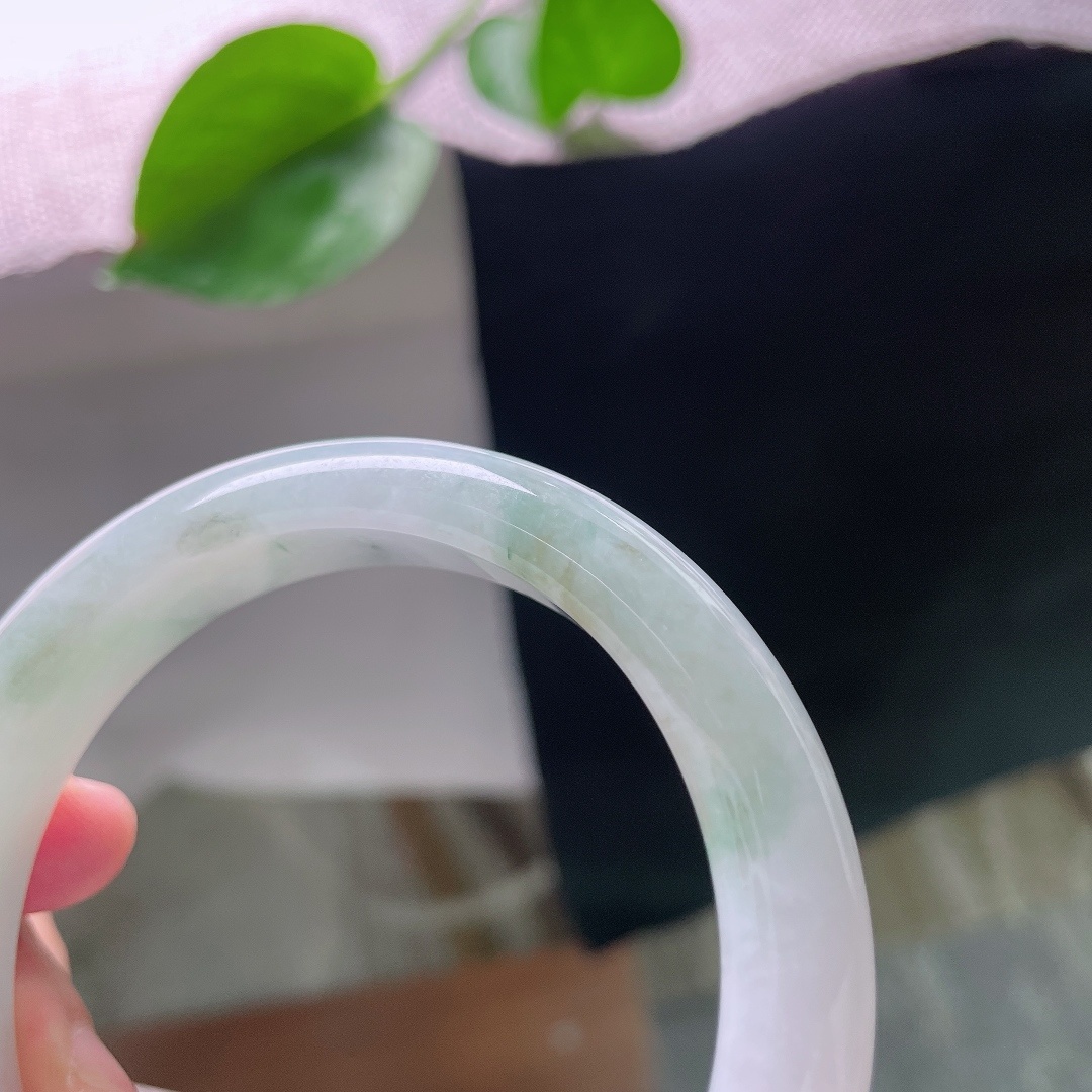 57.6/12.4/8.4油青正圈，水润细腻，沉稳贵气，清雅，温柔，乌鸡，无裂，ss52227a