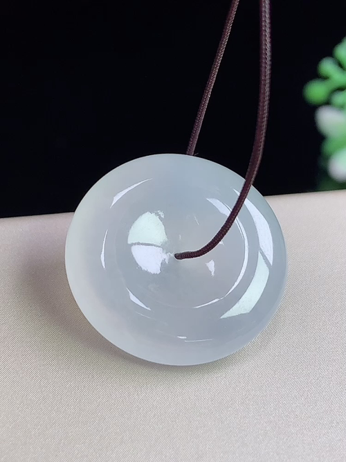 冰种平安扣，无裂，尺寸22.3-5.6mm，L21jay