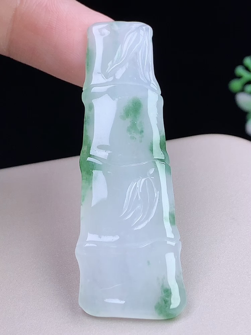 飘绿富贵竹，无裂，尺寸54-18.5-3.9mm，L20xcf
