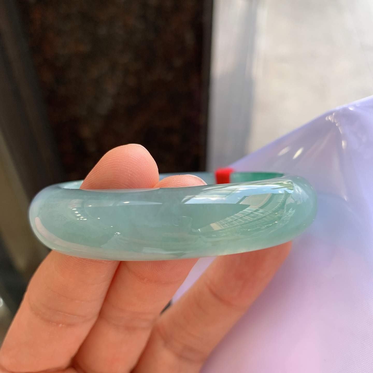 贵妃冰飘绿 微细纹 尺寸：53/45/13.6/8 种色俱佳