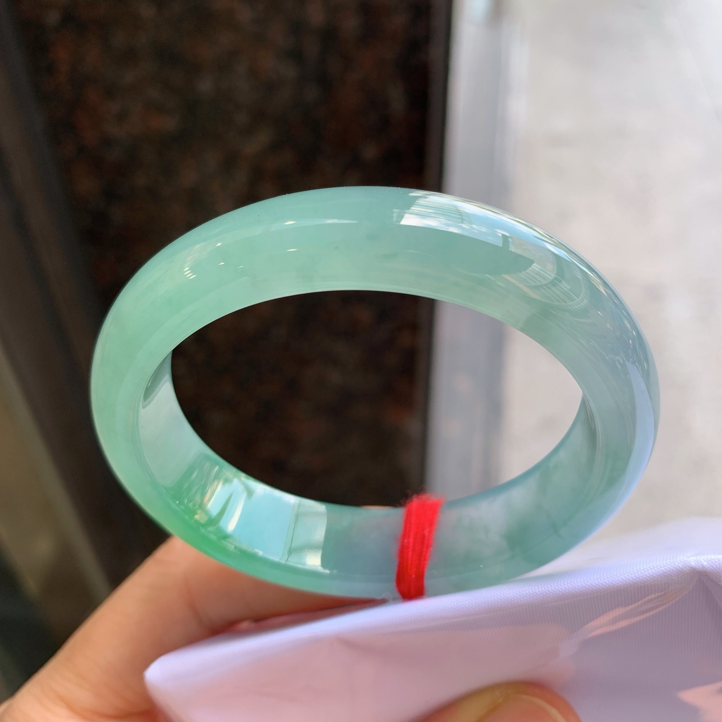 贵妃冰飘绿 微细纹 尺寸：53/45/13.6/8 种色俱佳