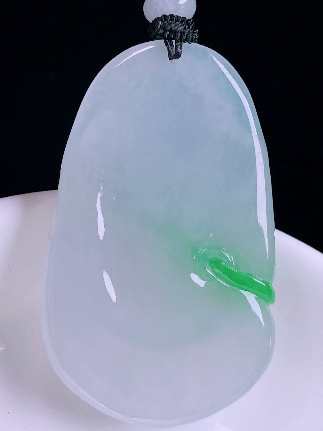 ️冰绿布袋佛，老种起光，细底通透，尺寸：49/31.4/8.9mm0622