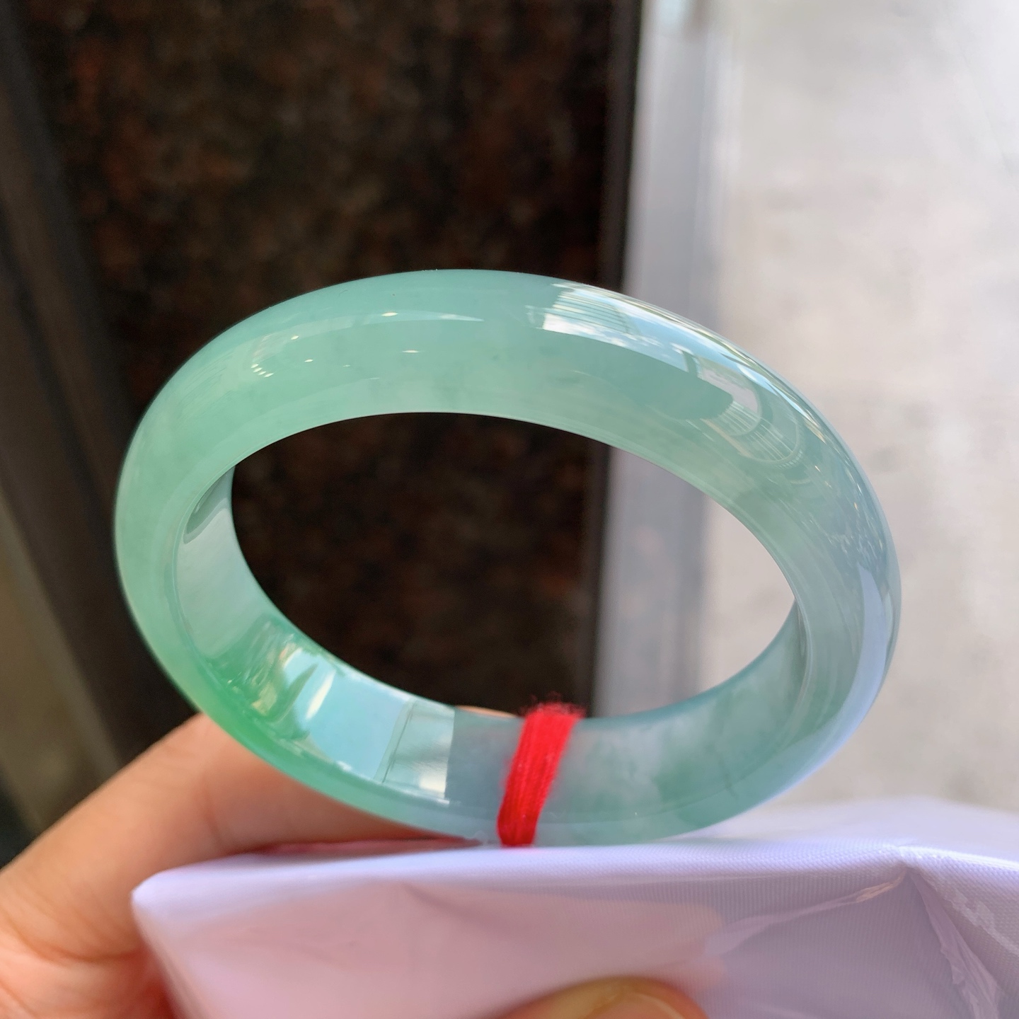 贵妃冰飘绿 微细纹 尺寸：53/45/13.6/8 种色俱佳