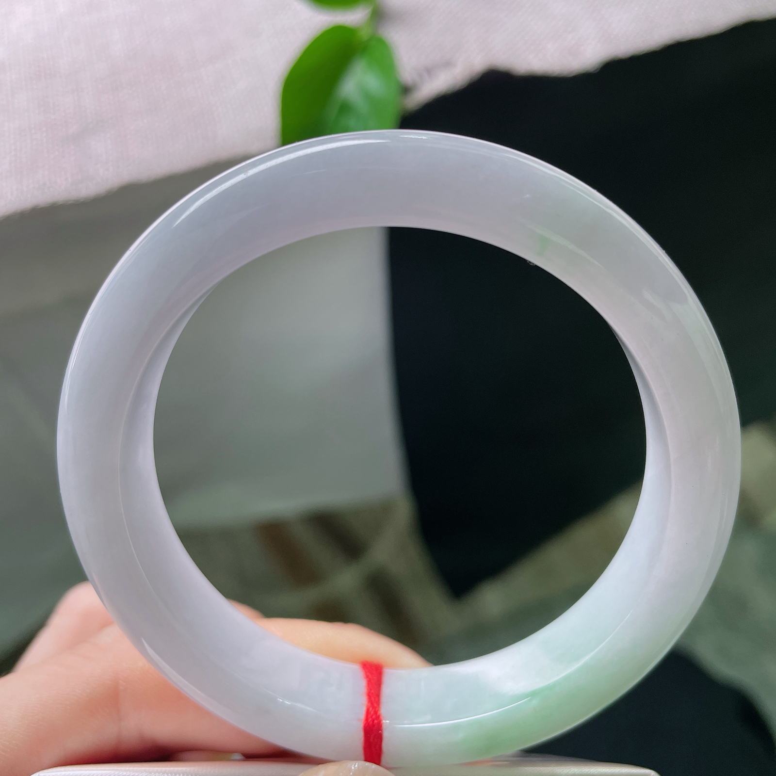 57.7/12.3/8.4，淡紫淡绿正圈，底子柔润细腻，干净清爽，淡雅倾心，皮纹，ss53841a