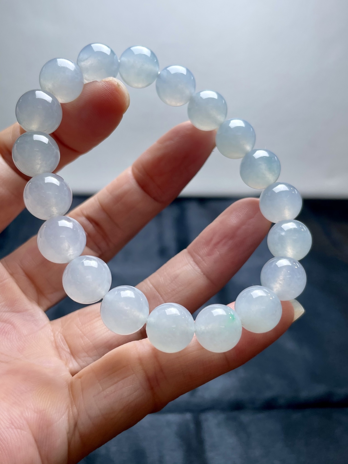 ️ 白冰手串，10mm、19粒，不议
