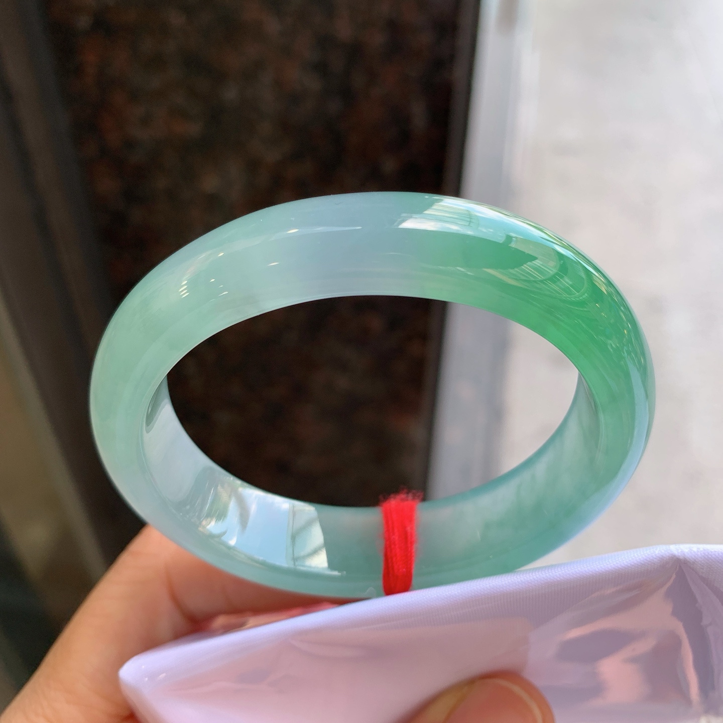 贵妃冰飘绿 微细纹 尺寸：53/45/13.6/8 种色俱佳
