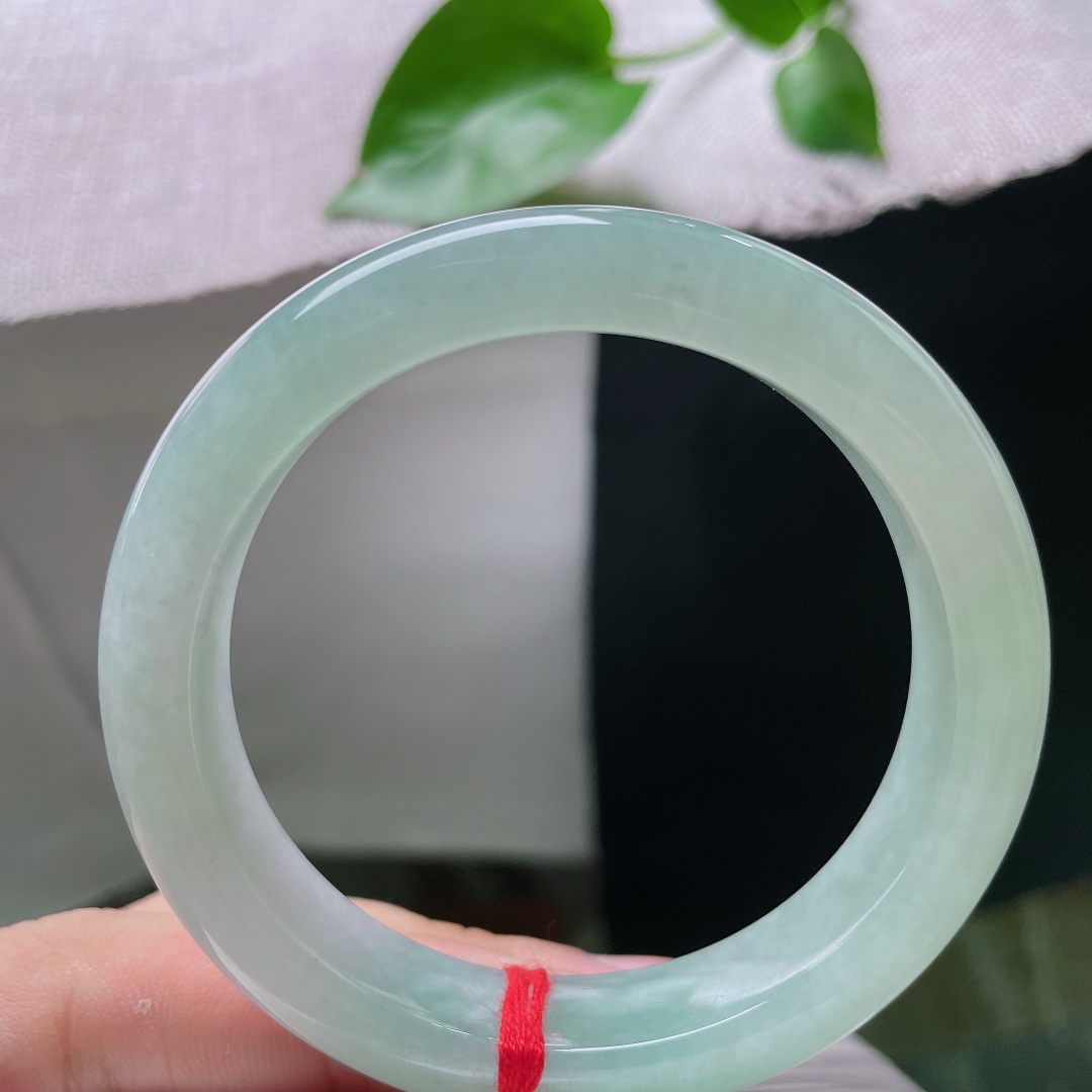 甜绿底正圈，水润细腻，种老水足，温柔大方，岁月静好，无裂，ss55028a