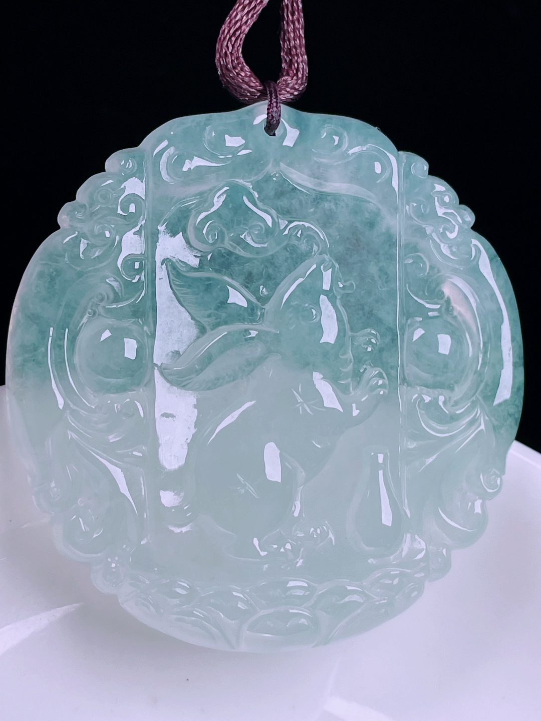 ️兔子，老种起光，细底通透，尺寸：45.6/43.7/5mm0622