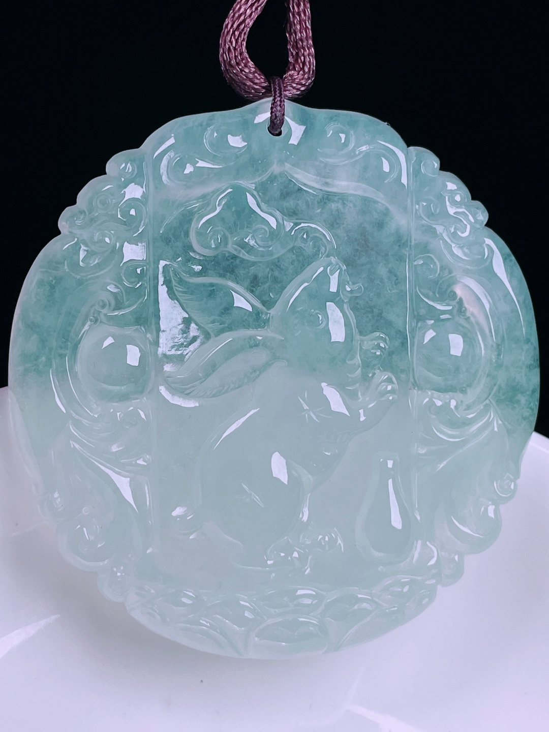 ️兔子，老种起光，细底通透，尺寸：45.6/43.7/5mm0622