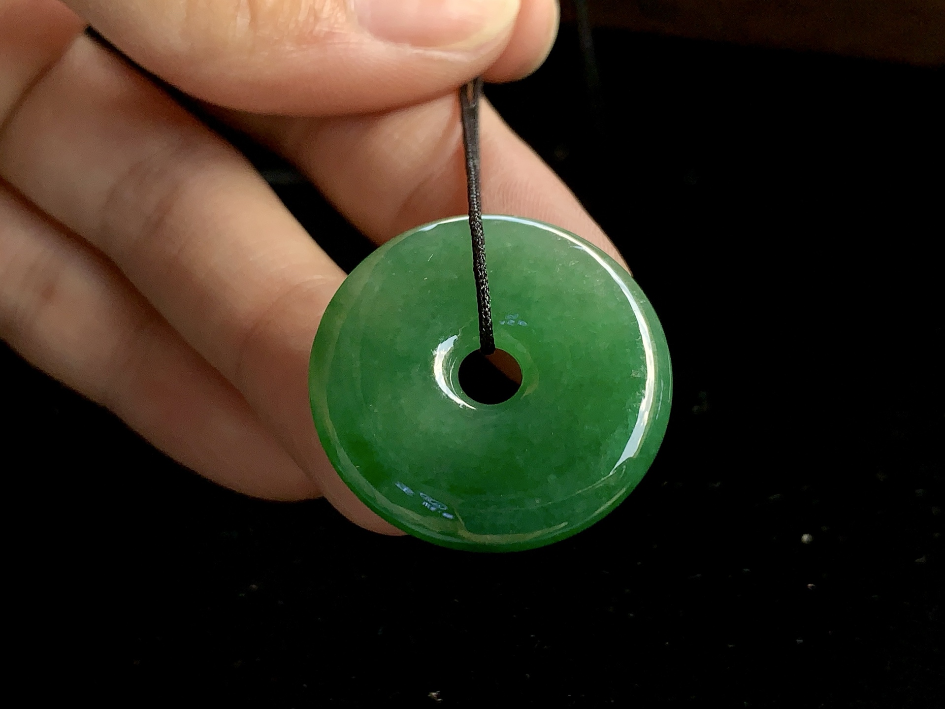 ️ 【绿平安扣】 尺寸：27.8×4.8mm