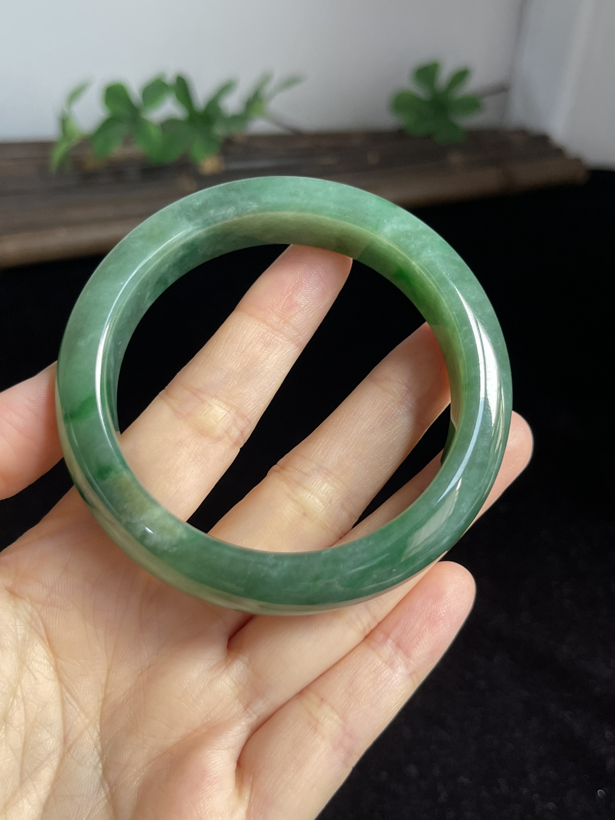 正圈55.4圈口，翡翠手镯