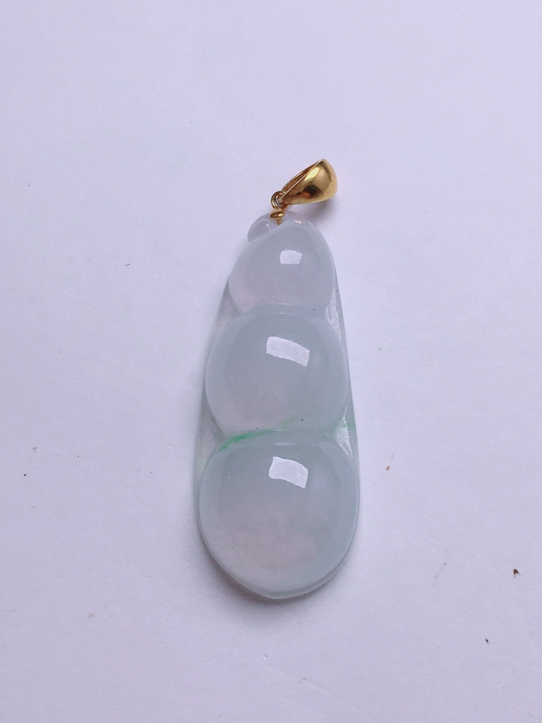 ️高冰福豆吊坠，晶莹剔透，新颖时尚，无裂，32.6