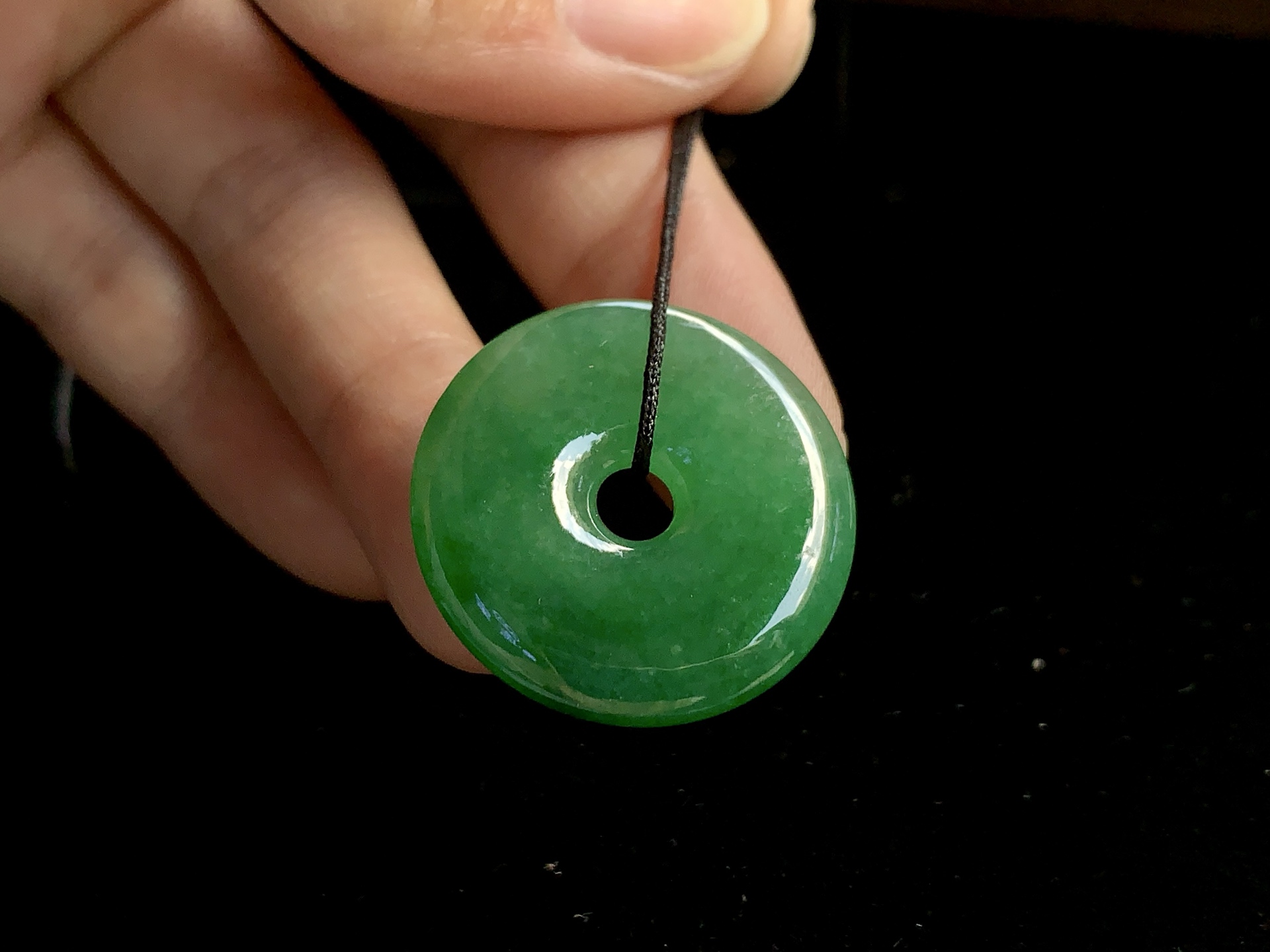 ️ 【绿平安扣】 尺寸：27.8×4.8mm