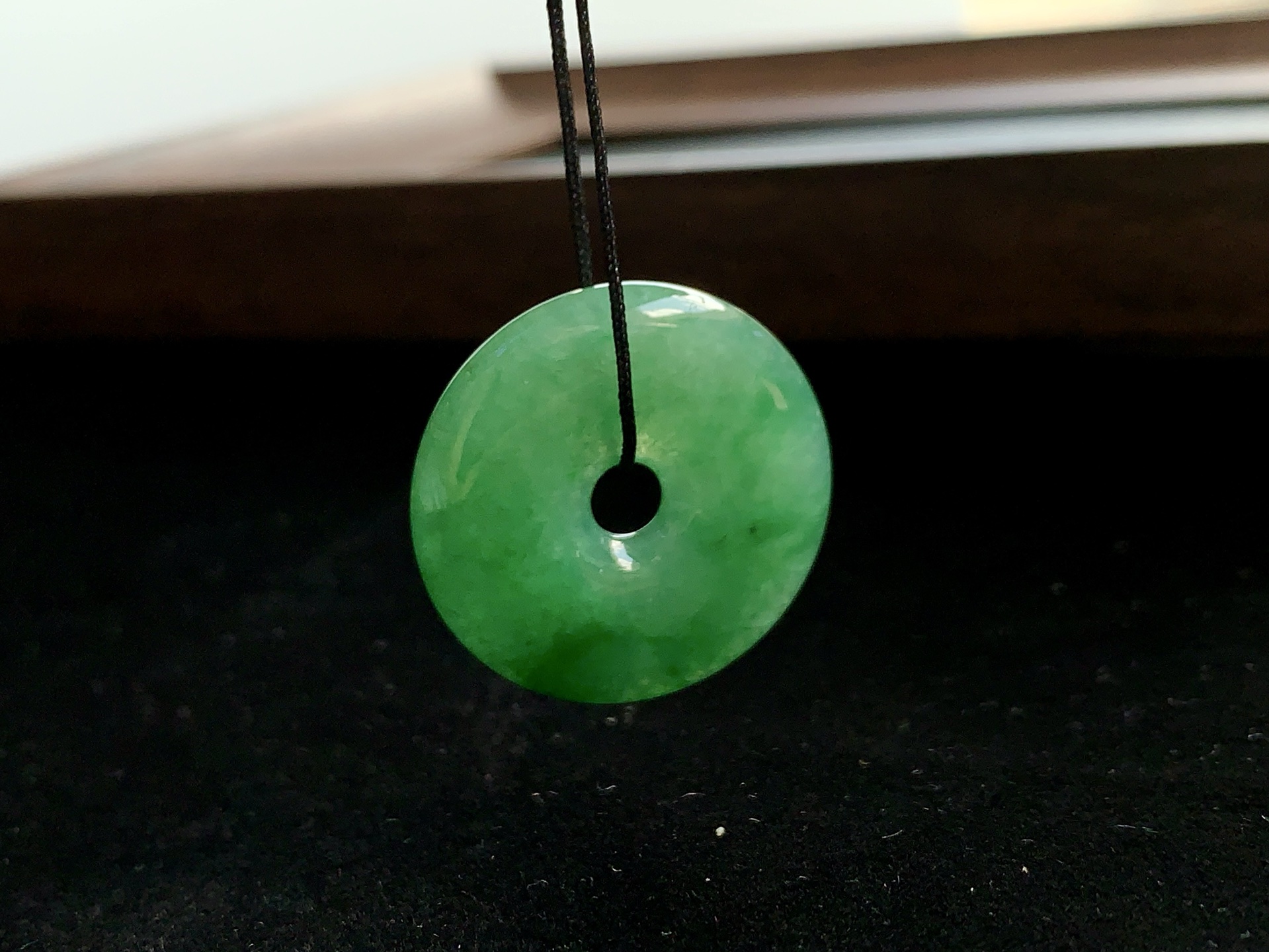 ️ 【绿平安扣】 尺寸：27.8×4.8mm