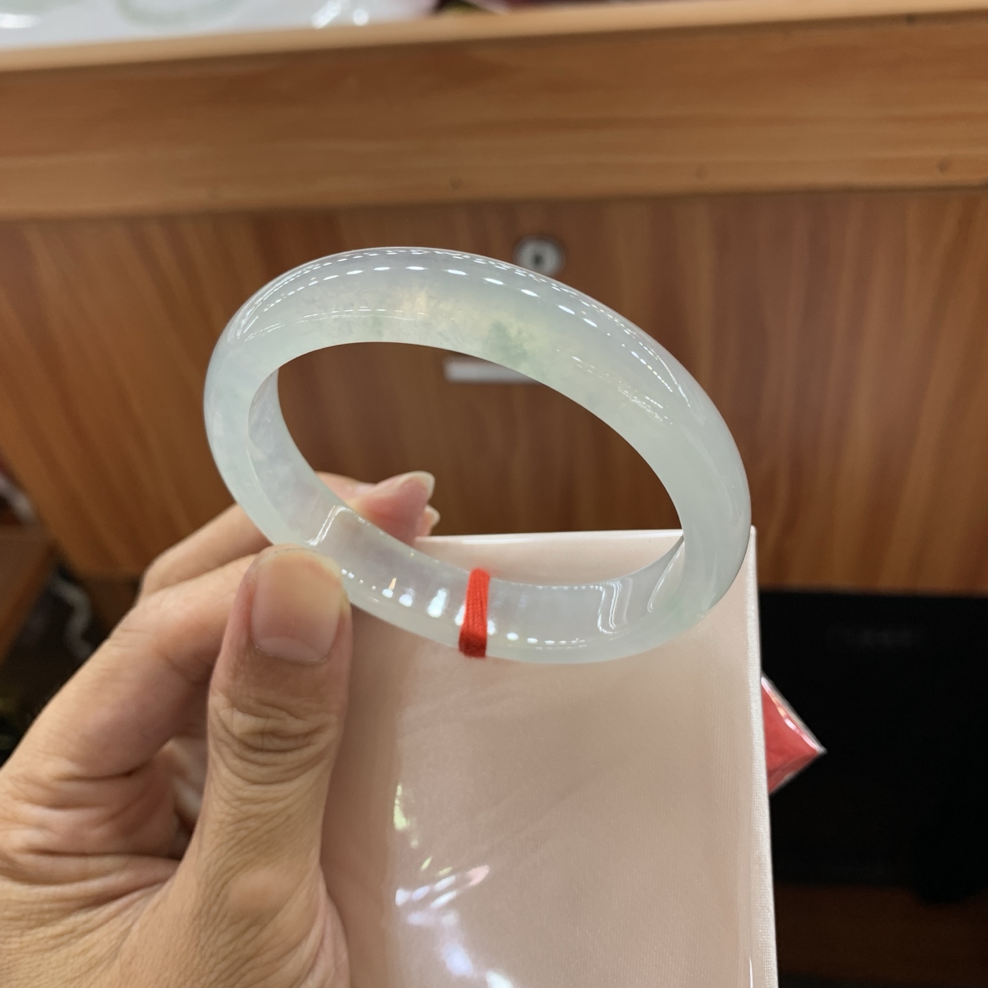 冰飘花贵妃翡翠手镯 56-50.3-11.9-7