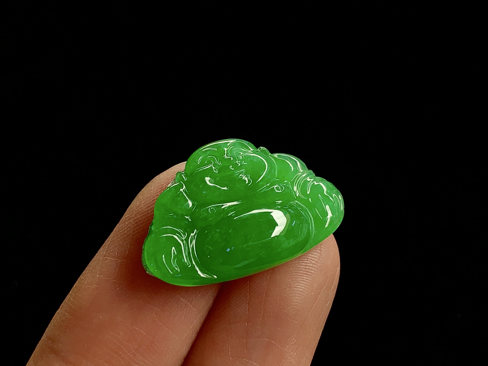 ️ 【满绿佛公】 尺寸：15.4×23.1×4.8mm