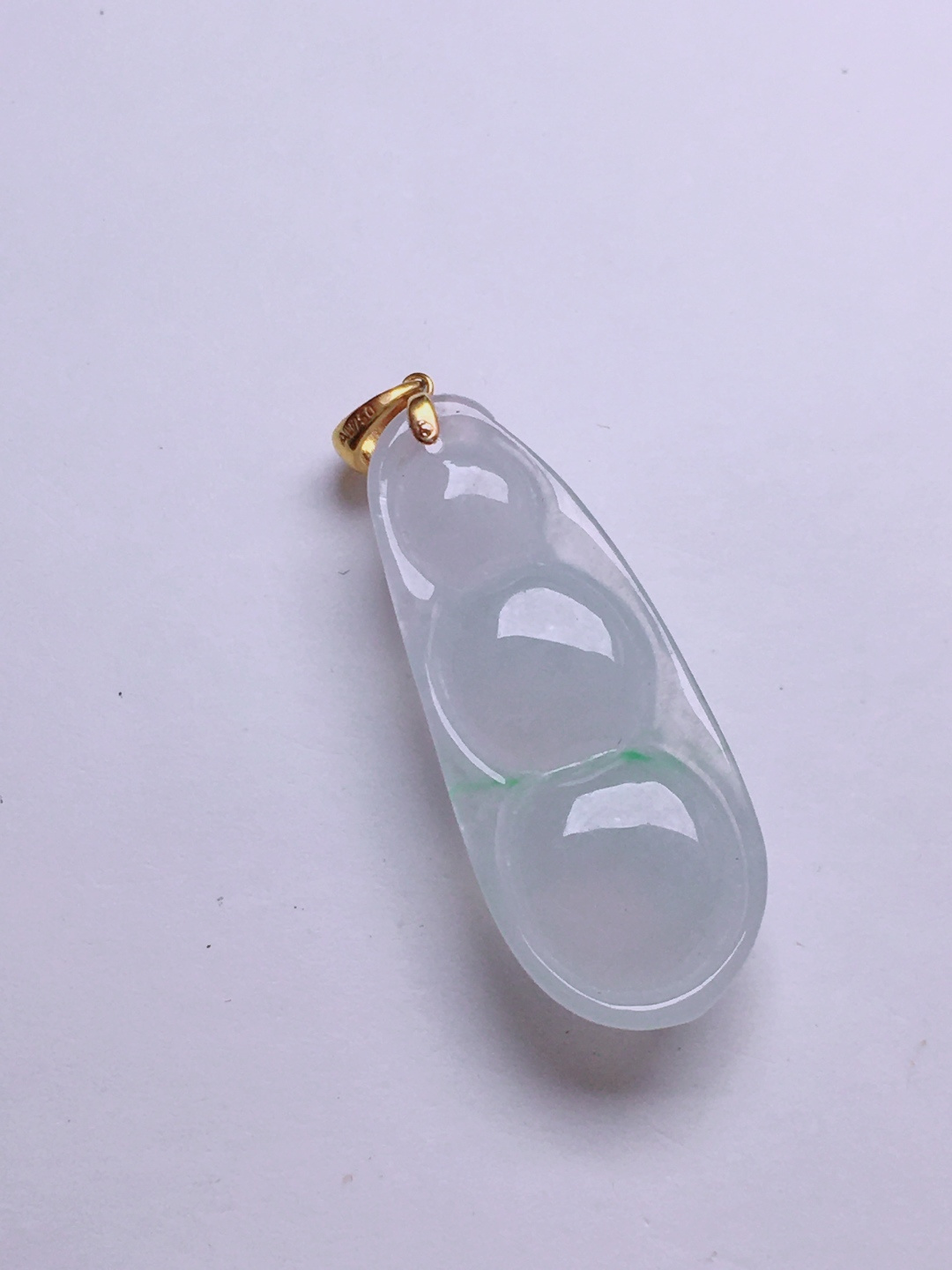 ️高冰福豆吊坠，晶莹剔透，新颖时尚，无裂，32.6