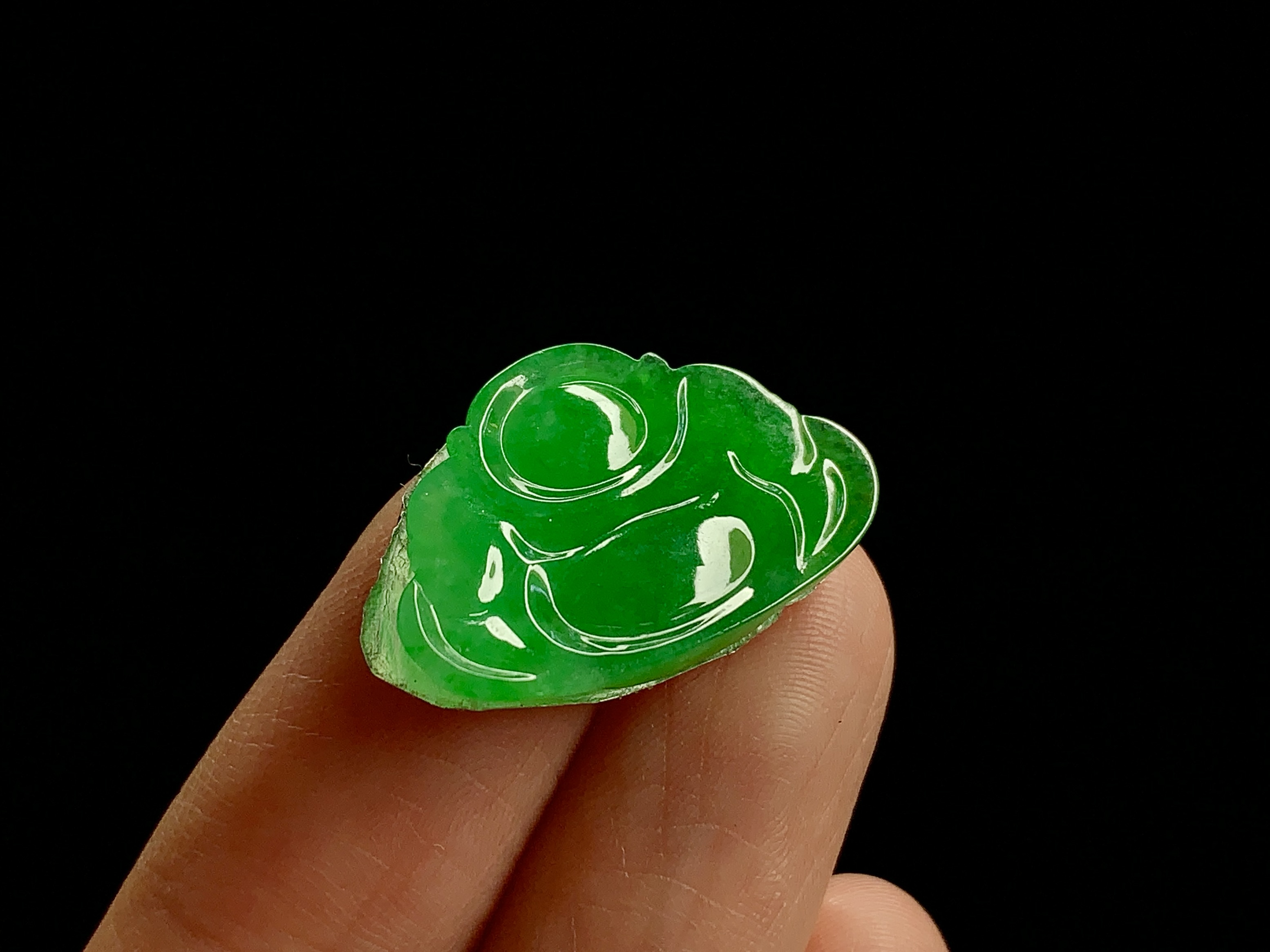 ️ 【满绿佛公】 尺寸：15.4×23.1×4.8mm