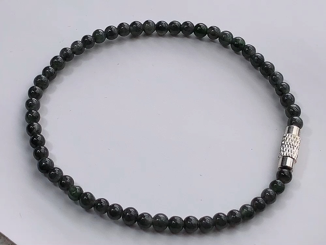 ️ 乌鸡种手串，尺寸取一3.5mm，包A附证书