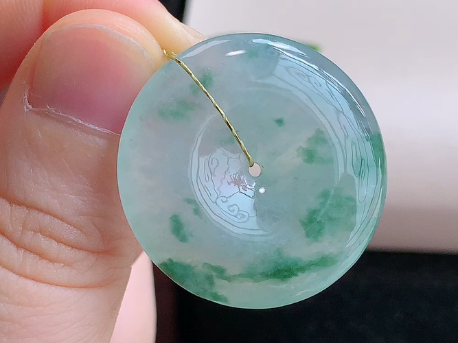 平安扣，无裂，尺寸29.2-5.4mm，包A附证书
