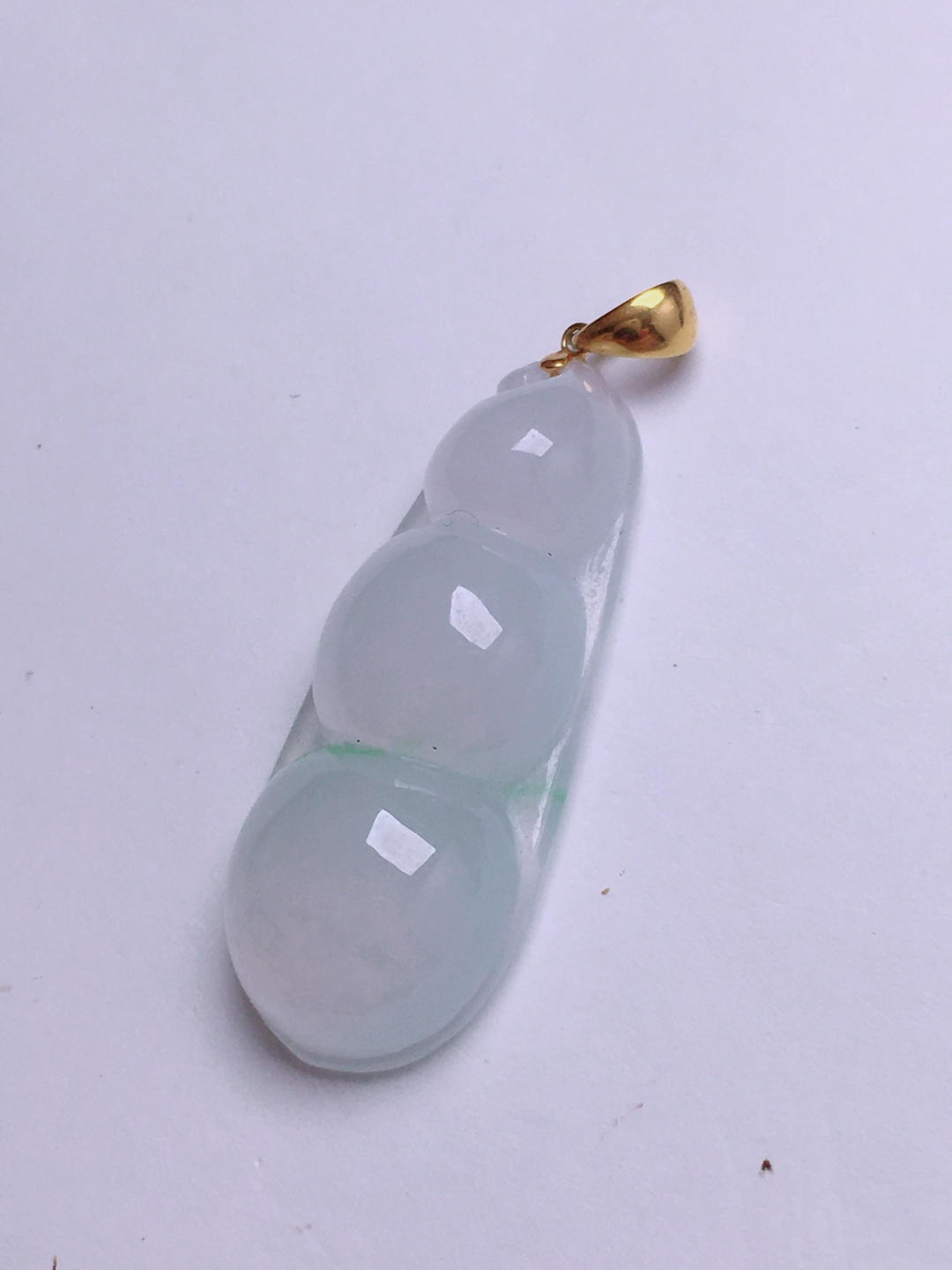 ️高冰福豆吊坠，晶莹剔透，新颖时尚，无裂，32.6
