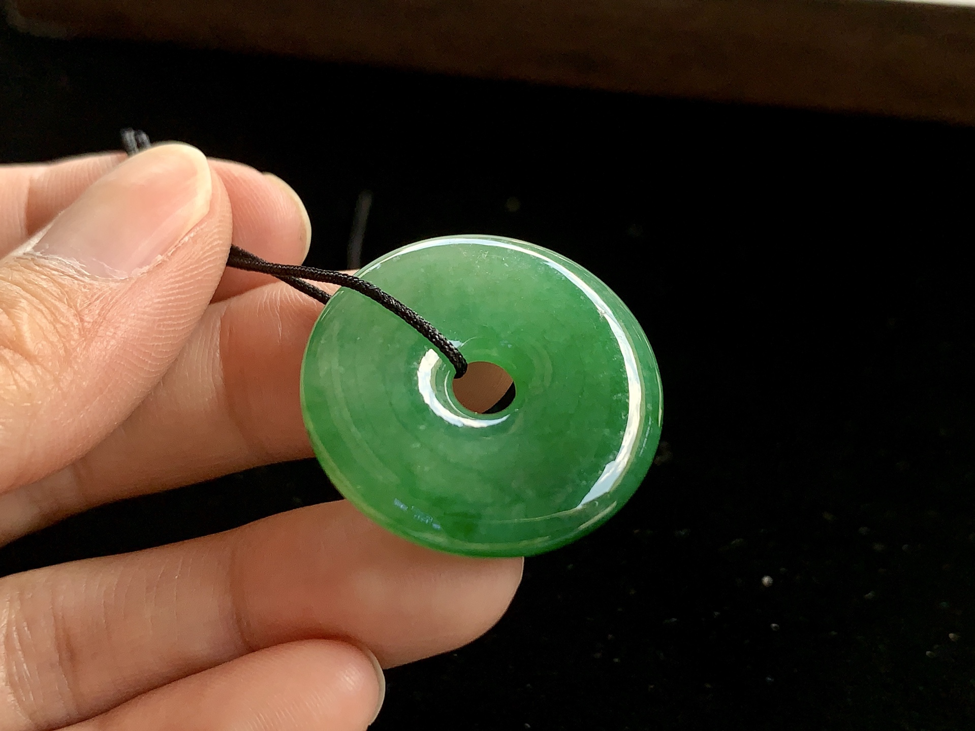 ️ 【绿平安扣】 尺寸：27.8×4.8mm