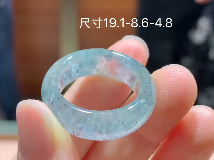 乌鸡戒圈 老坑冰透 种老水足 水润光泽 性比高 无裂 尺寸看图