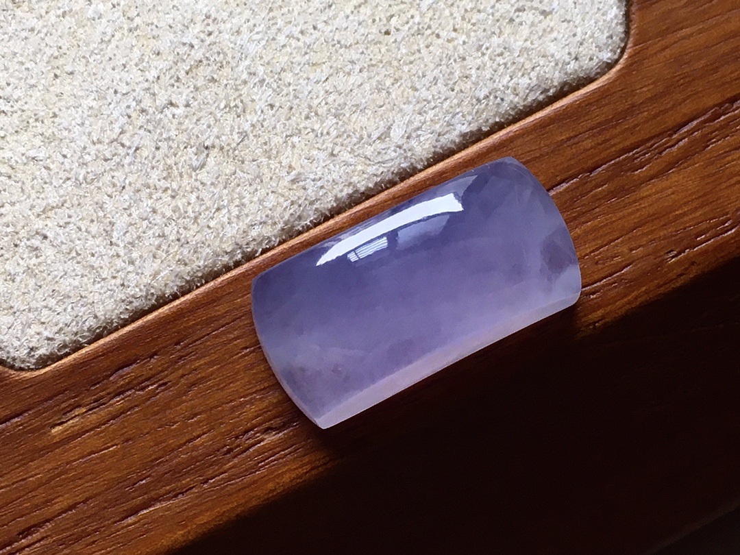 ️ 冰种马鞍 紫色漂亮，种水，尺寸17*8.5*5