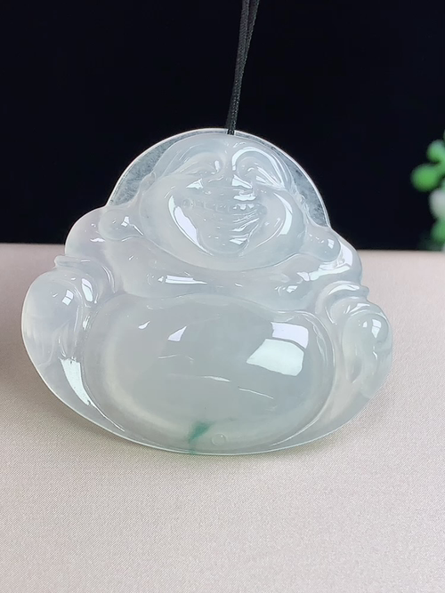 冰飘花佛公，无裂，尺寸30.3-34.2-5.4mm，L23hey
