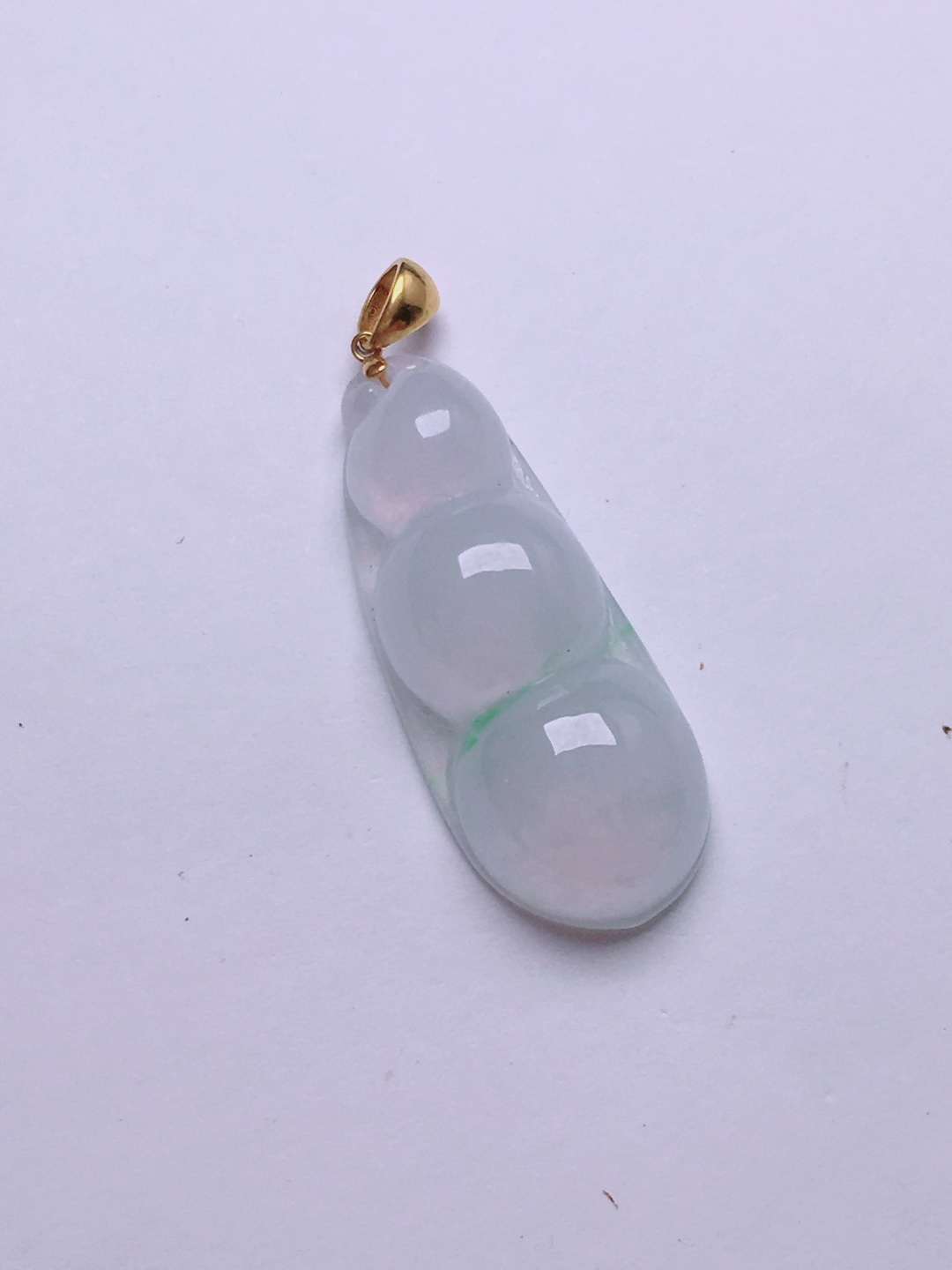 ️高冰福豆吊坠，晶莹剔透，新颖时尚，无裂，32.6