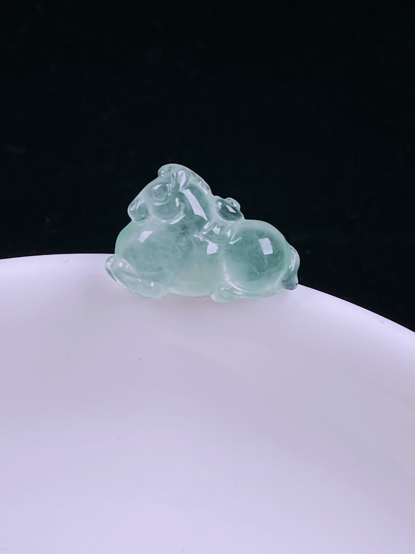 ️高冰唐马，老种起光，细底通透，尺寸：17/12/4.8mm0624