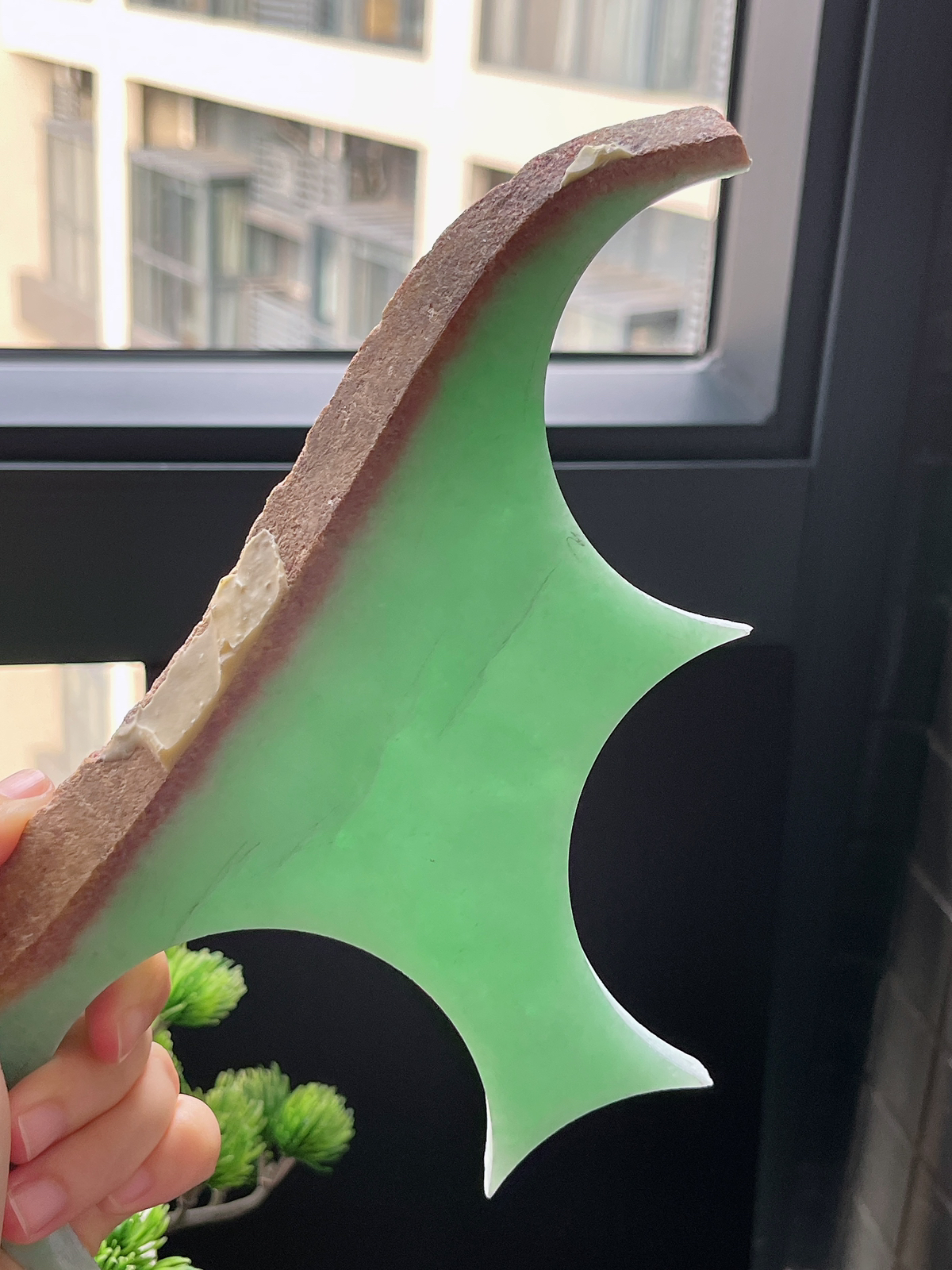 翡翠满绿片料边角