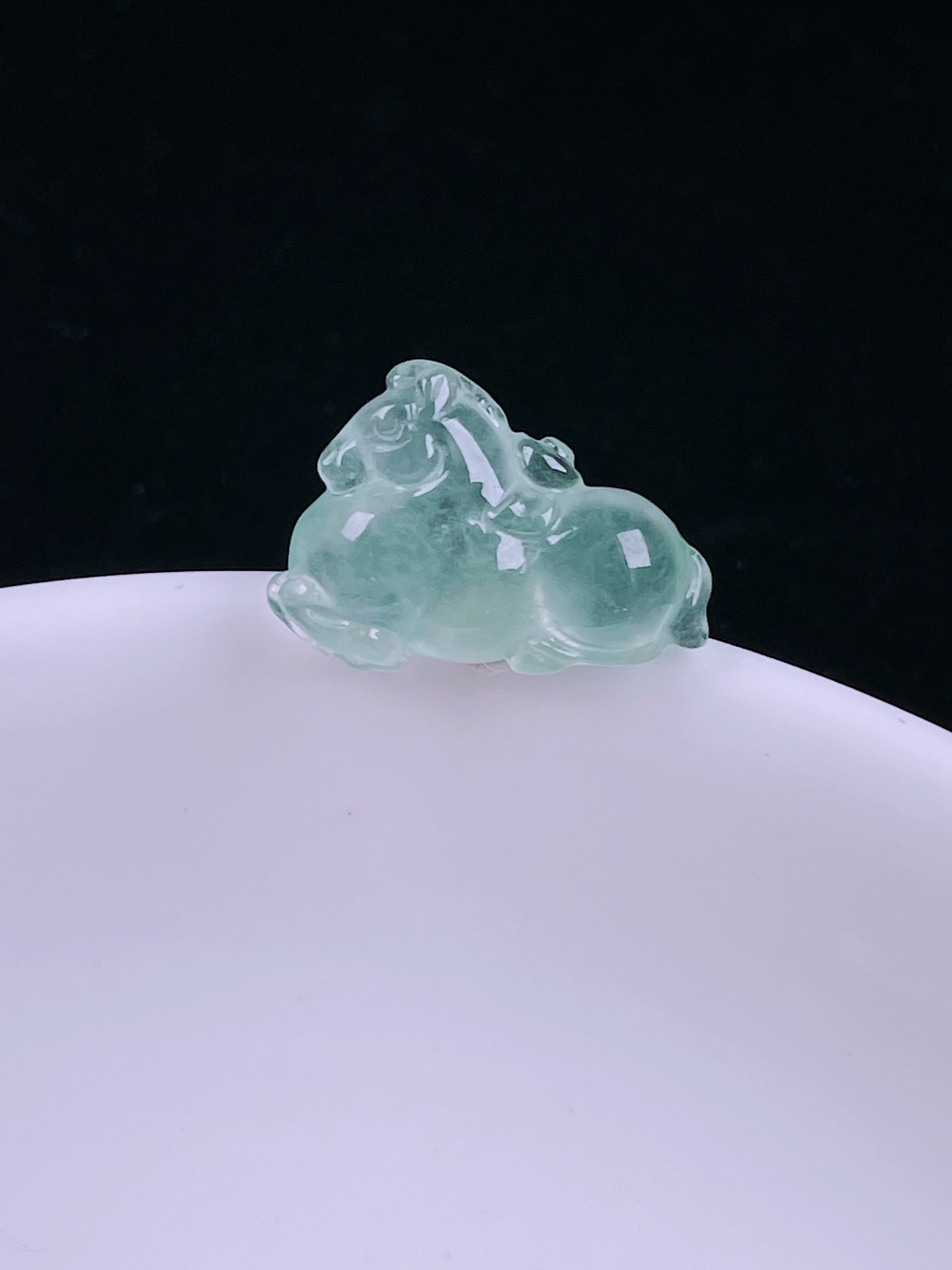 ️高冰唐马，老种起光，细底通透，尺寸：17/12/4.8mm0624