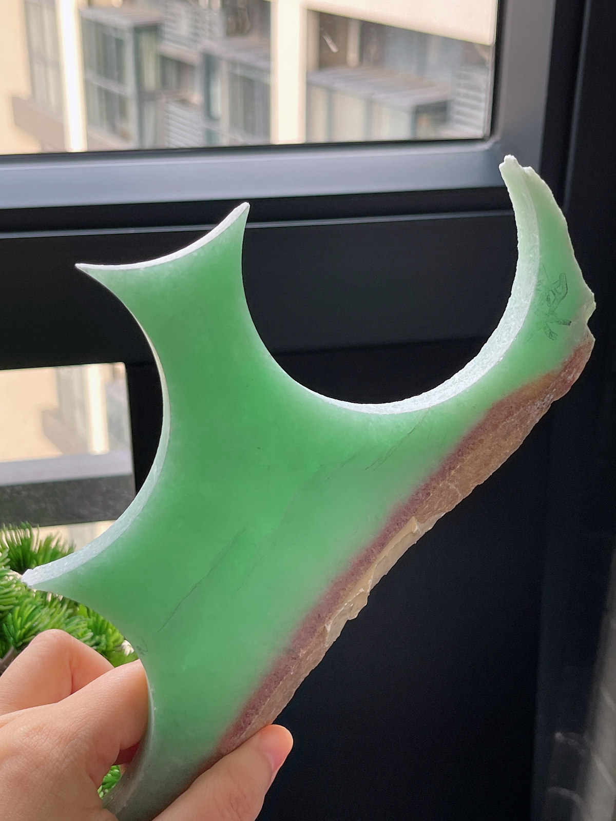 翡翠满绿片料边角