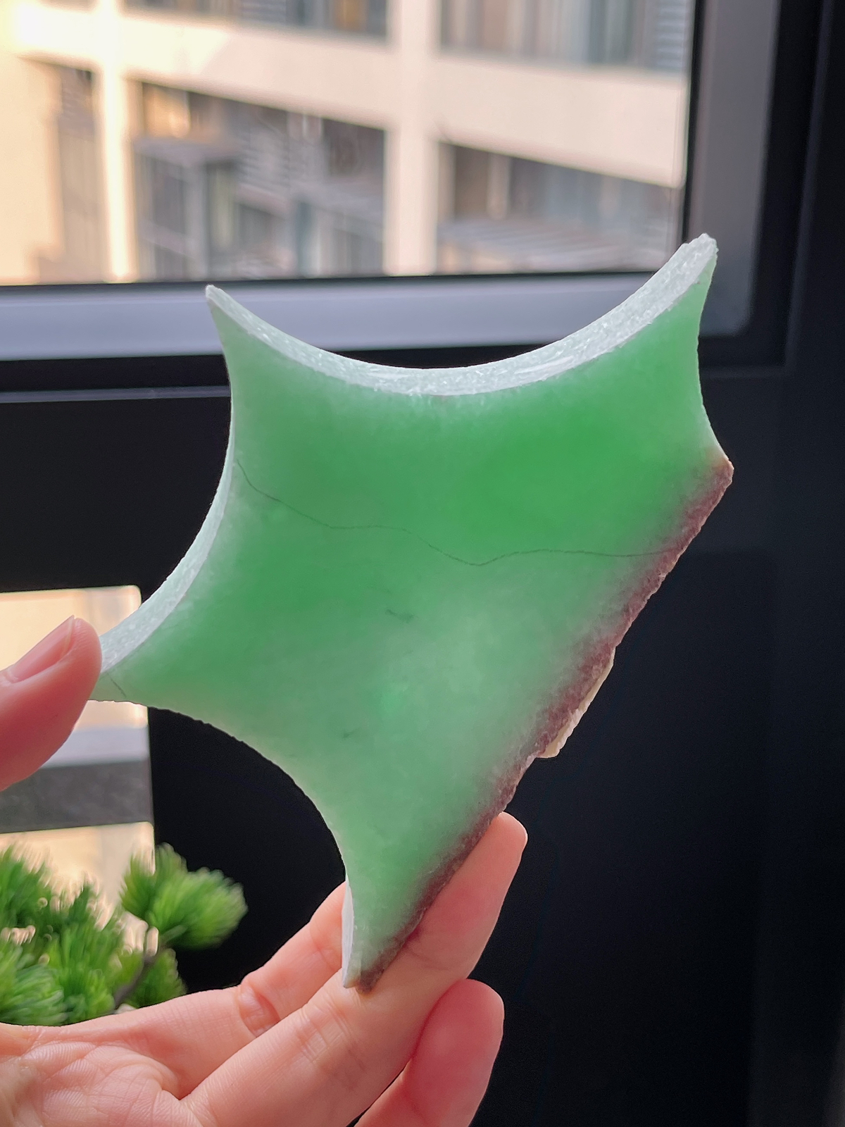 翡翠满绿片料边角